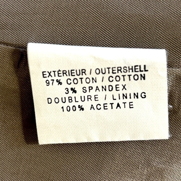 Talbots EUC Women’s Hidden Button Gray/Brown Trench Coat Size-M - Picture 8 of 11